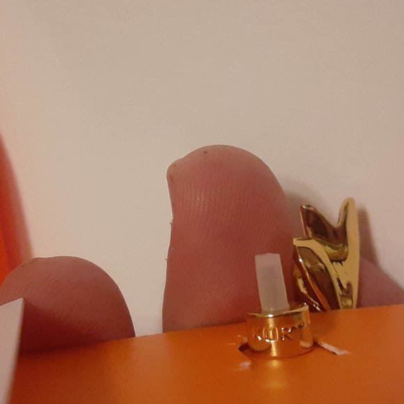 Kurt Geiger Bow and Rainbow Gold Accent Heart Earrings - Picture 15 of 17